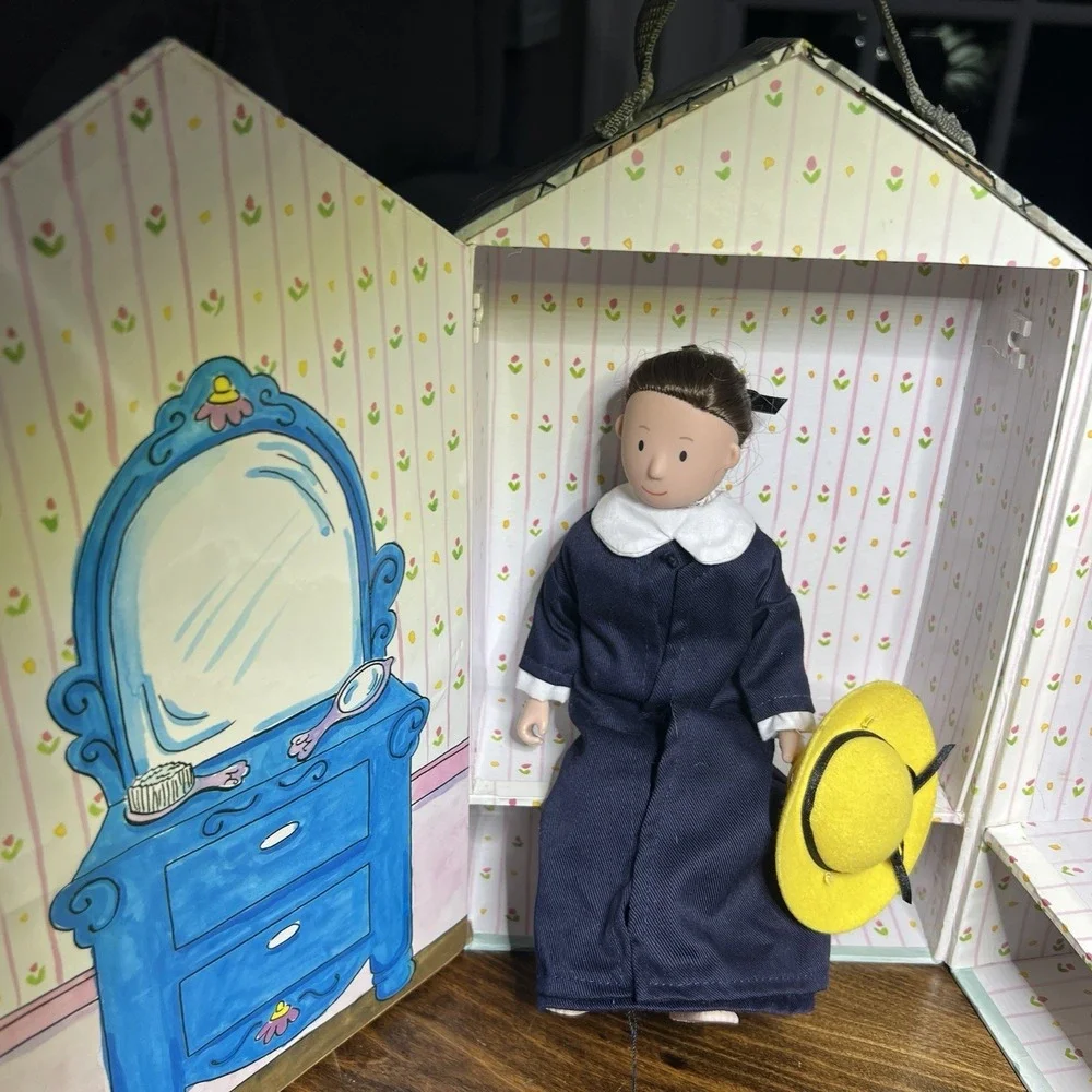Eden Toys‎ 1999 Madeline Doll House Carrier And Doll Portable With Latch Vtg